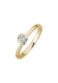 LYOMI - Ring 585/- Gold 1 Diamant Lab Grown 0,25ct. - gelb