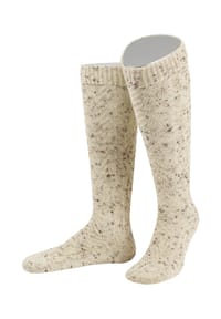 EDELNICE - Socken Kniestrumpf natur meliert - creme