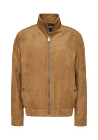 redpoint - Regular Fit Micro Suede Jacke Terence - cognac