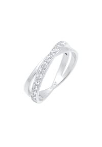 elli. - Ring Edel 925 Silber, Mit Kristallen Von Swarovski® - Gold