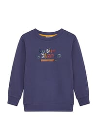MANGUUN - Sweatshirt, Rippbündchen, für Kinder - 1 SKIPPER BLUE