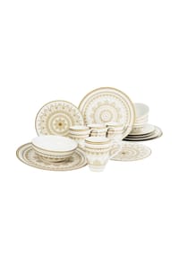 CreaTable Mandala Gold Weiss, Kombiservice 16-tlg - Mandala Gold - Gold