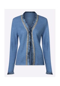 heine - Cardigan - eisblau-himmelblau-meliert