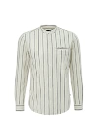 QS - Freizeithemd, Regular-Fit, Langarm, Stehkragen, für Herren - 01G0  WHITE
