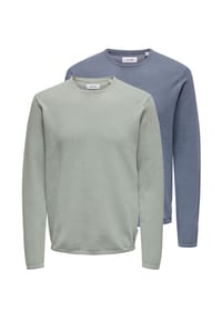 ONLY & SONS - Pullover 2er Pack Felix - Castor gray