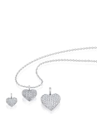 ONE ELEMENT Timeless Diamonds - 0,25 ct  Diamant Brillant Anhänger aus 585 Weißgold - silber