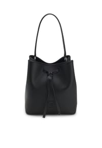BOSS - Beuteltasche, Kunstleder, Label, für Damen - 001 BLACK