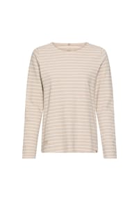 camel active - Langarmshirt - beige melange stripe