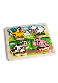 Eichhorn - Stoffpuzzle, 4-Teile - 
