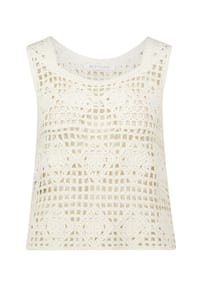 BETTY & CO - Strick-Top mit Lochmuster - Arctic Wolf