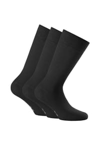 Rohner Advanced Socks - Unisex Socken, 3er Pack - Cotton II, Kurzsocken, Basic, einfarbig - Anthrazit