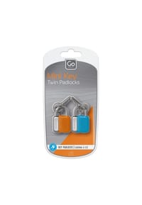Go TRAVEL Gepäckzubehör - Vorhängeschloss-Set, 2-teilig - BLUE, ORANGE