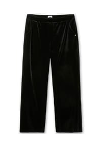 sheego - Samthose - schwarz