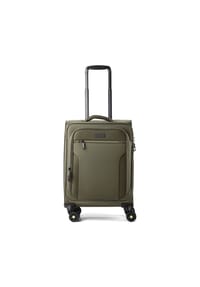 d & n® Travel Line - Travel Line 9704 4 Rollen Kabinentrolley S 55 cm mit Dehnfalte - olive