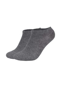 Marc O'Polo - Unisex Sneaker-Socken, 2er Pack - Premium Essentials GOTS Sneakers, Baumwollmix - Anthrazit