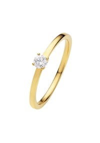ONE ELEMENT Timeless Diamonds - 0.15 ct Diamant Brillant Ring aus 585 Gelbgold - gold