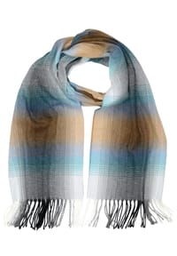 collezione alessandro® - Winterschal Manchester in modischer Farbkombi, Made in Italy - braun
