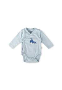 sigikid® - Body, langarm Classic Baby ,  für Babys - blau