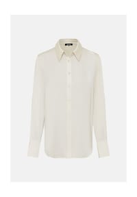 olsen - Bluse mit Hemdkragen - Almond Beige