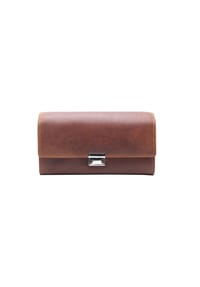 Esquire DALLAS - Langbörse, Leder, Steckfach - BRAUN