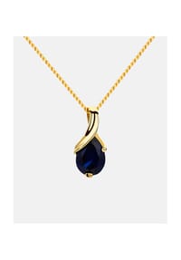 Diamant L'eternel - Halskette mit Saphir, 585 Gelbgold - gold