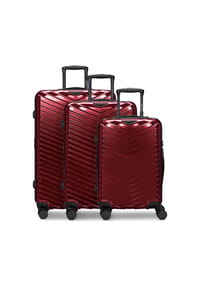 REDOLZ Essentials 18 - Essentials 18 4 Rollen Kofferset 3-teilig mit Dehnfalte - metallic-blue shiny