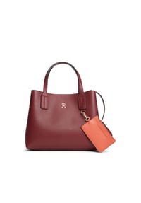 TOMMY HILFIGER ICON - Henkeltasche, Kunstleder, Magnetverschluss, für Damen - BDS BLACK