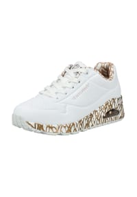 SKECHERS® - Uno Sneaker "Loving Love", Kunstleder, für Damen - Schwarz/Gold