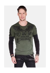 CIPO & BAXX® - Sweatshirts mit Motiv-Print, CL-265 - ANTHRAZIT