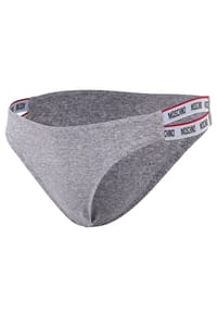 MOSCHINO® - Damen Slip - Unterhose, Cotton Stretch, uni - Grau