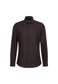 seidensticker - Flanellhemd Schwarze Rose - Dark Brown (0029)