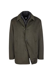 DIGEL - Modern Fit Wolljacke Dolan in Olivgrün - Olivgrün
