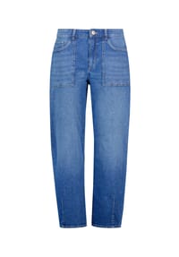 BETTY & CO - Cropped-Jeans mit Waschung - Blau