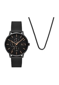 ARMANI EXCHANGE - Herren Uhren-Set "AX7162SET" - SCHWARZ