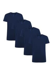 Bamboo basics© - Damen T-Shirt KATE, 4er Pack - Unterhemd, Rundhals, Single Jersey - Grün