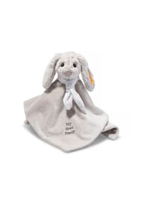 Steiff - Soft Cuddly Friends Schmusetuch "Hase Hoppie", 26 cm - HELLGRAU