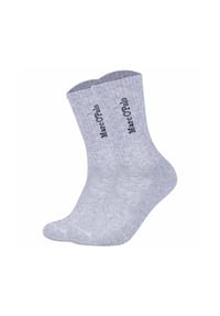 Marc O'Polo - Unisex Socken, 2er Pack - Premium Casual OCS Tennis, Rippsocken, Baumwollmix - Hellgrau