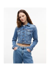 TOMMY Jeans - Jeansjacke, Brusttaschen, für Damen - 1A5 DENIM