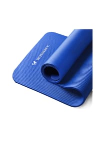 COFI - Wozinsky WNSP-BLAC Gymnastikmatte 181 x 63 x 0,9 cm NBR rutschfest mit Gurt Tasche - Blau 181 x 63 x 0,9 cm