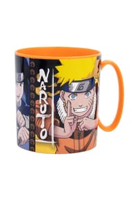 COFI - Naruto Becher Mikrowellengeeigneter Kunststoffbecher 390?ml – Motivbec - Orange 9x8x11cm