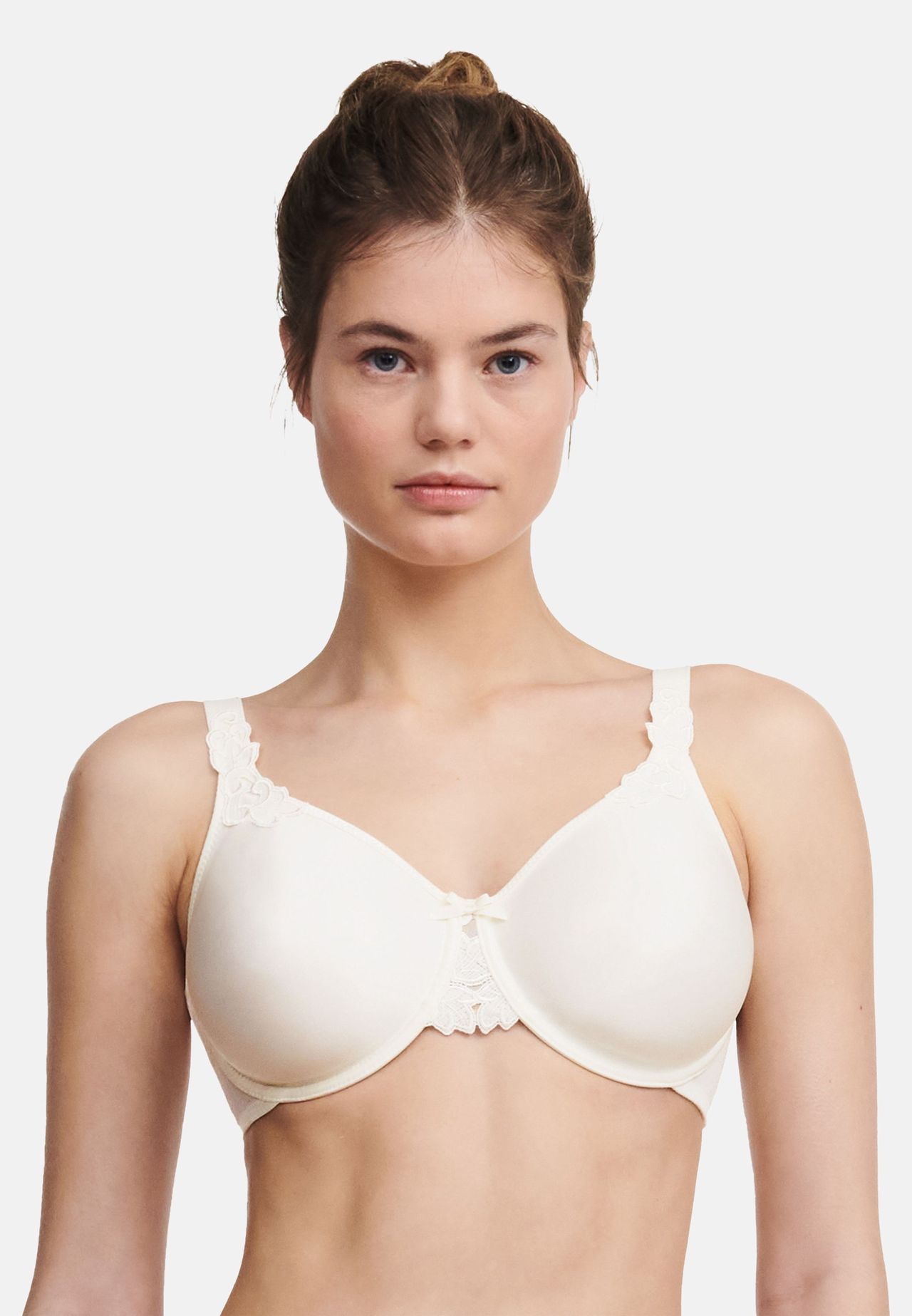 Chantelle Hedona BüGel-Bh, Gemoldet, Stickerei, Zierschleife, FüR Damen, Weiß, 75G
