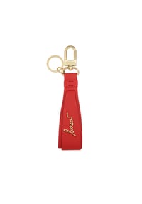 Kazar - Roter Schlüsselanhänger mit einzigartigem goldenem Logo - Rot