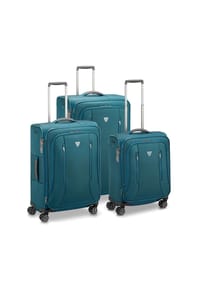 RONCATO City 3.0 - City 3.0 4 Rollen Kofferset 3-teilig mit Dehnfalte - blau