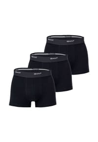 GANT - Herren Boxershorts, 3er Pack - Core Trunk 3-Pack, Cotton Stretch, einfarbig - Dunkelblau/Weiß/Rot