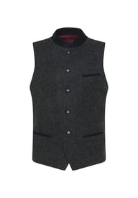 KaiserLich - Trachtenweste 5446 in Woll-Optik - anthracite