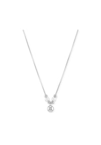 TOM TAILOR - Kette mit Anhänger für Damen, Silber 925, Süßwasserzuchtperle - Silber