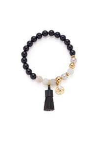 LEONARDO - Damen Armband, Edelstahl mit Achat und Mondstein - MEHRFARBIG