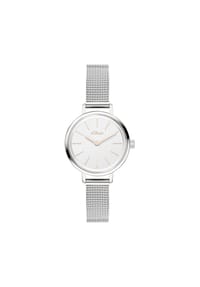 s.Oliver - Uhr - zeitlos und modern - silber