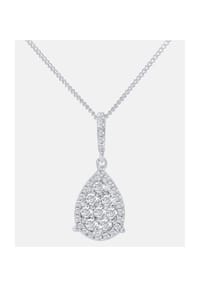 Diamant L'eternel - Kette mit Anhänger, mit 0.32 ct Diamant, 750 Weißgold - white gold