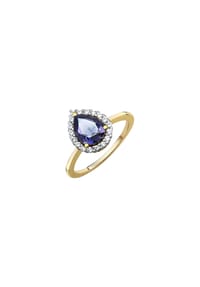 fascination by Ellen K. - Ring 585/- Gold 1 Iolith 1,27ct. - gelb